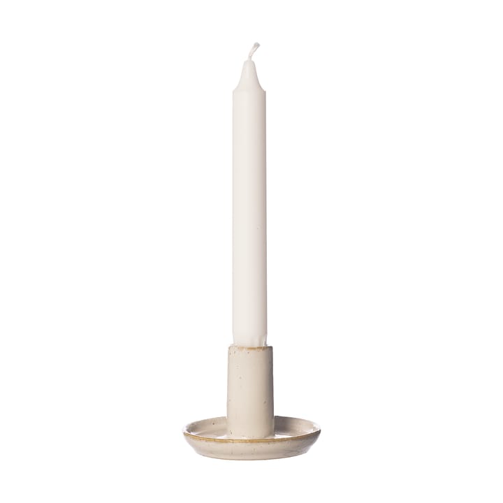 Ernst candle holder natural white - Ø9x6 cm - ERNST