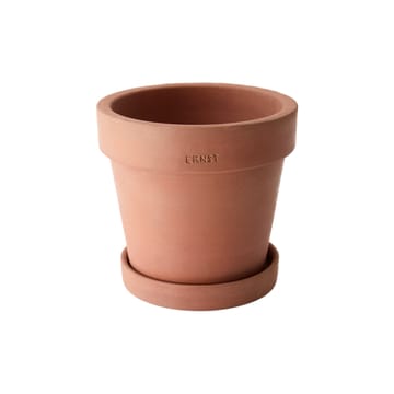 Ernst flower pot with saucer rustic terracotta - Ø17 cm - ERNST