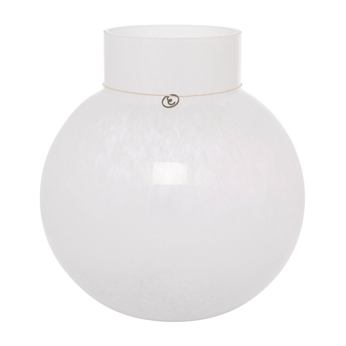 ERNST Ernst glass vase round white H25 cm Ø24 cm | Scandinavian Design | Vases | White