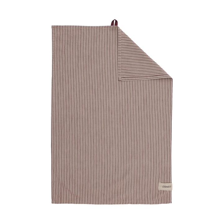 Ernst kitchen towel thin stripes 47x70 cm - Red-beige - ERNST