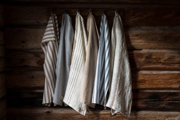 Ernst kitchen towel wide stripes 47x70 cm - Kola white - ERNST