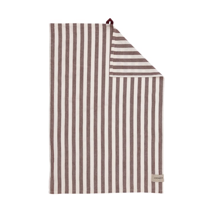 Ernst kitchen towel wide stripes 47x70 cm, Red-white ERNST