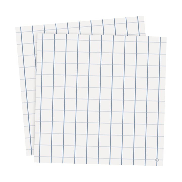 Ernst napkin checkered 33x33 cm 20-pack, Light blue-light blue ERNST