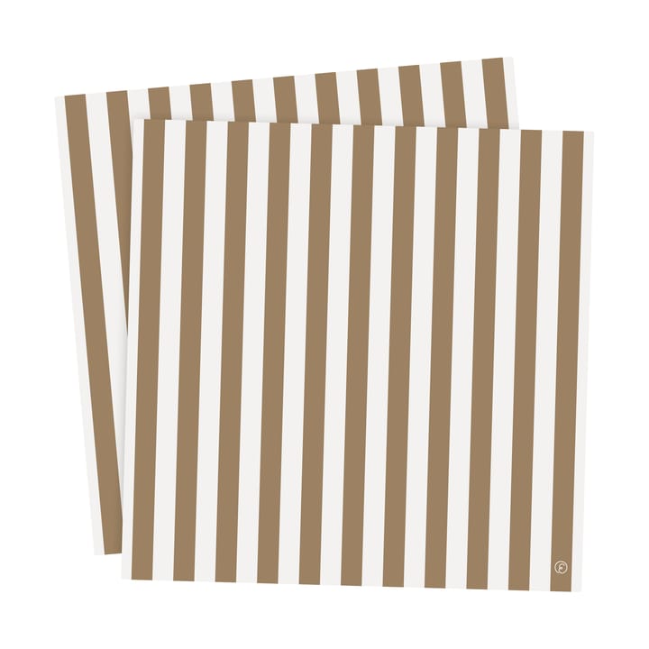 Ernst napkin striped 33x33 cm 20-pack, Kola white ERNST