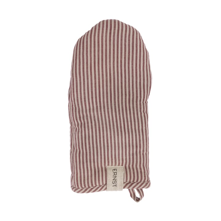 Ernst oven mitt striped - Red-beige - ERNST