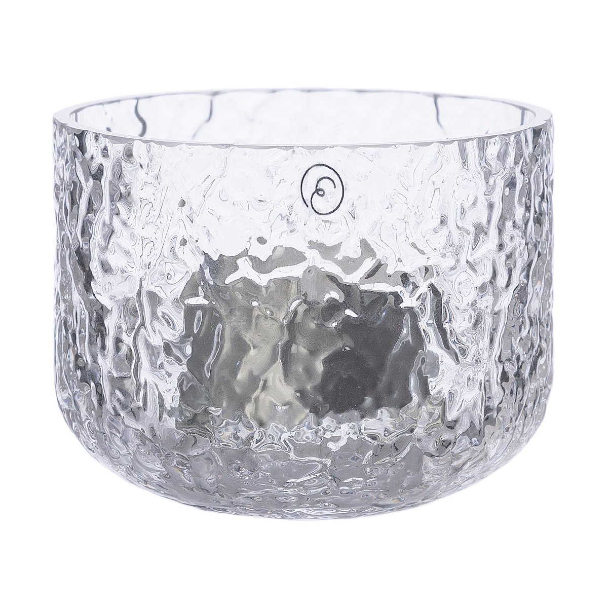 ERNST Ernst patterned candle holder Ø8x6 cm | Scandinavian Design | Tea light holders, lanterns & candle dishes | Transparent