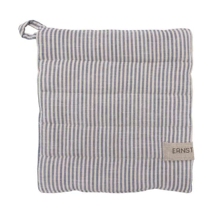 Ernst potholder striped 23x25 cm, Blue-beige ERNST