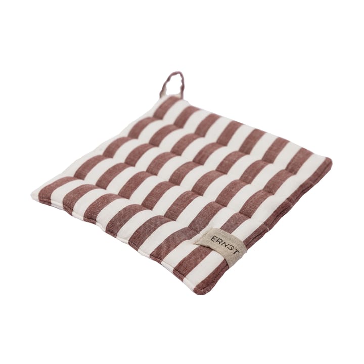 Ernst potholder wide stripes 23x25 cm - Red-white - ERNST