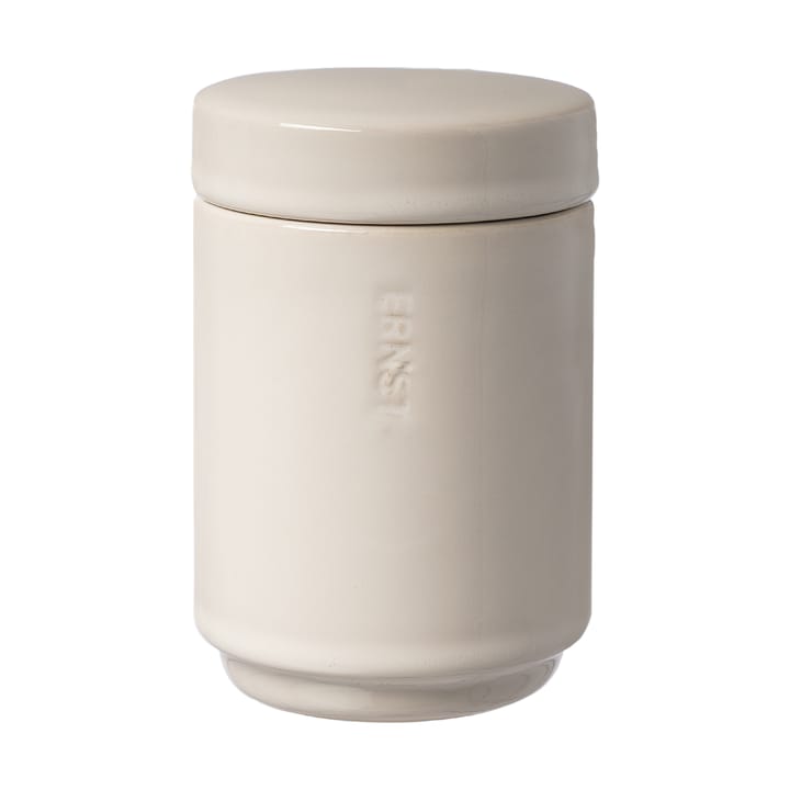 Ernst storage jar with lid 12 cm - Natural white - ERNST