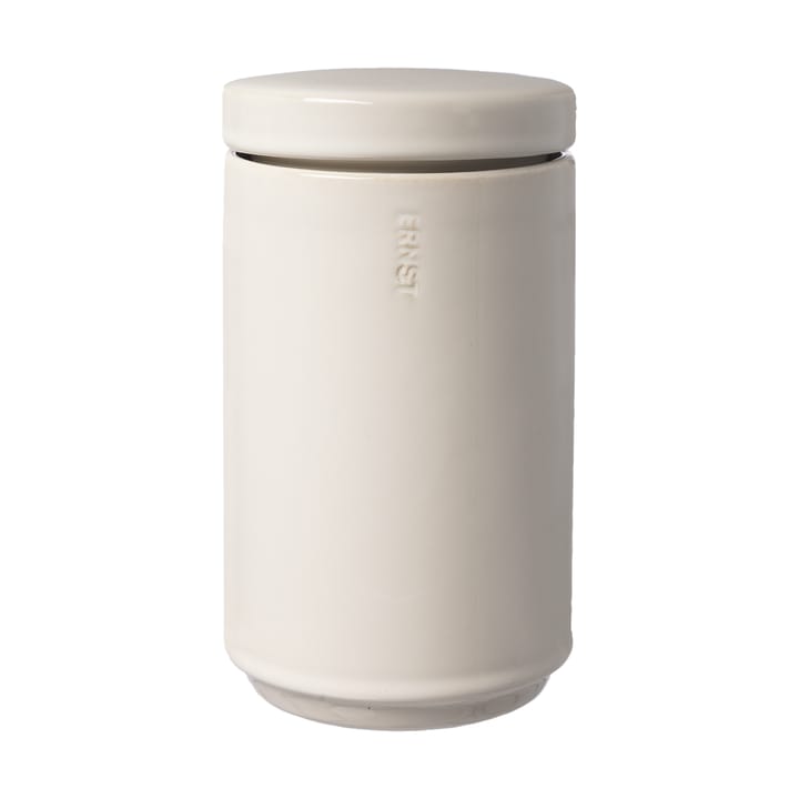 Ernst storage jar with lid 19 cm - Natural white - ERNST