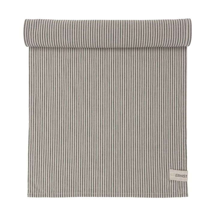 Ernst table runner striped 45x250 - Green-beige - ERNST