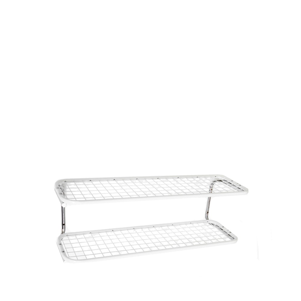 Essem Design Classic 650 shoe shelf White/chrome, 2 levels, 100 cm