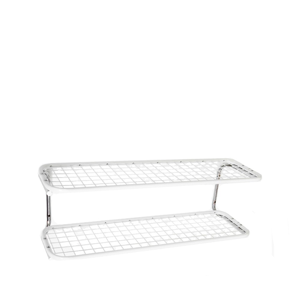 Essem Design Classic 650 shoe shelf White/chrome, 2 levels, 110 cm