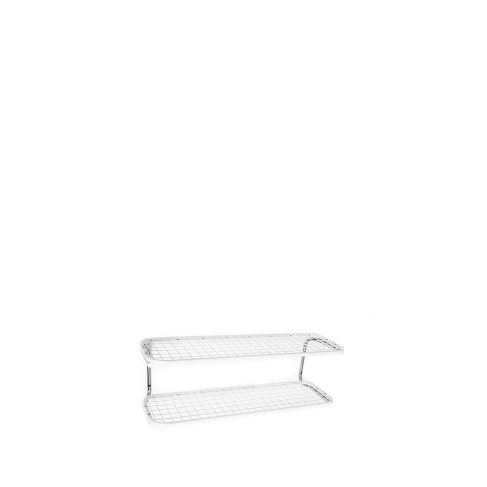 Essem Design Classic 650 shoe shelf White/chrome, 2 levels, 50 cm