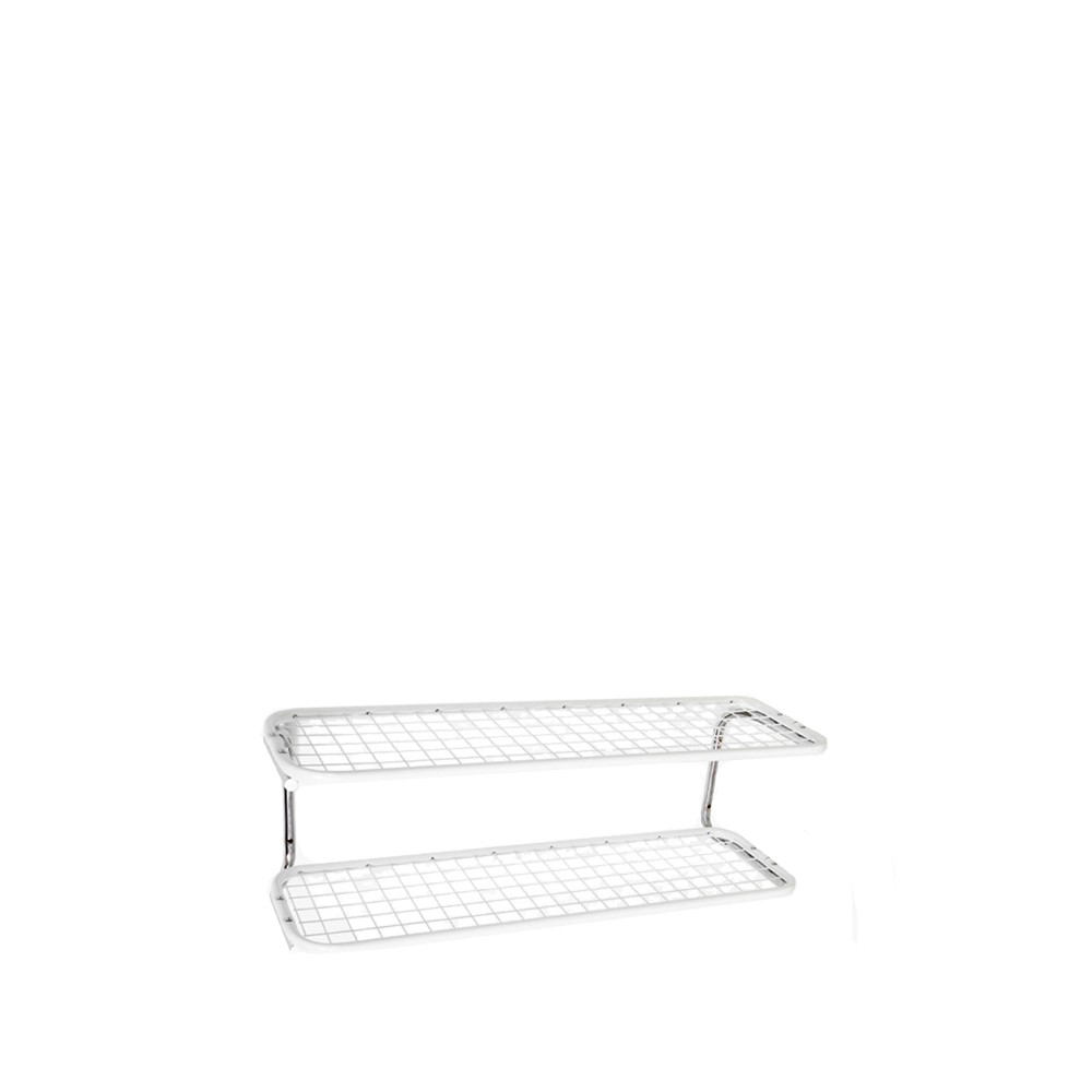 Essem Design Classic 650 shoe shelf White/chrome, 2 levels, 70 cm