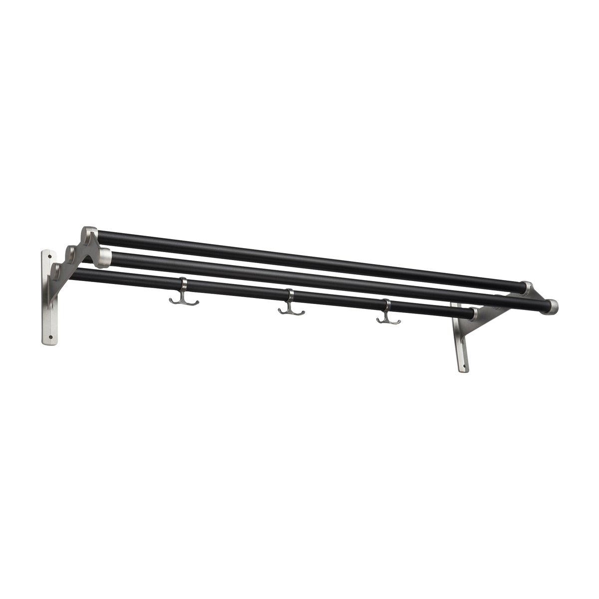 Essem Design Nostalgi 291 hat shelf 100 cm Black-aluminum