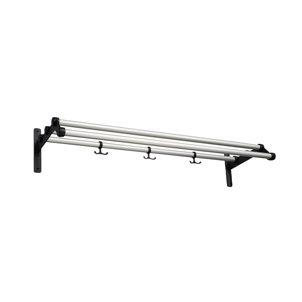 Essem Design Nostalgi 291 hat shelf Aluminium, black