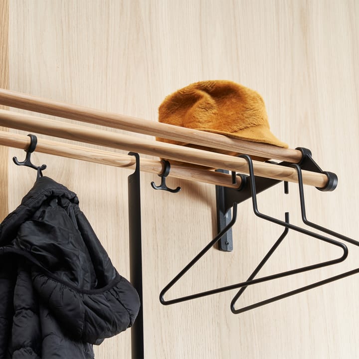 Nostalgi 291 hat shelf, Ash, black  Essem Design