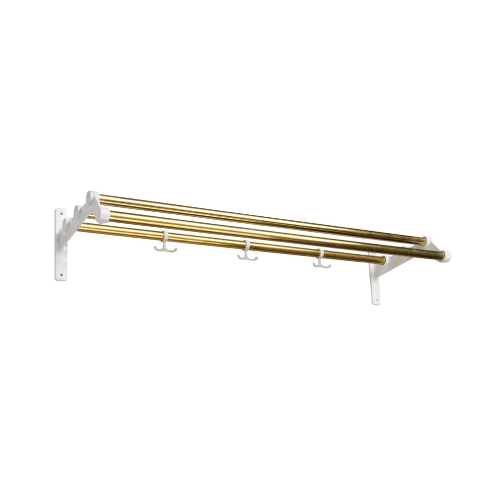 Essem Design Nostalgi 291 hat shelf Brass, white