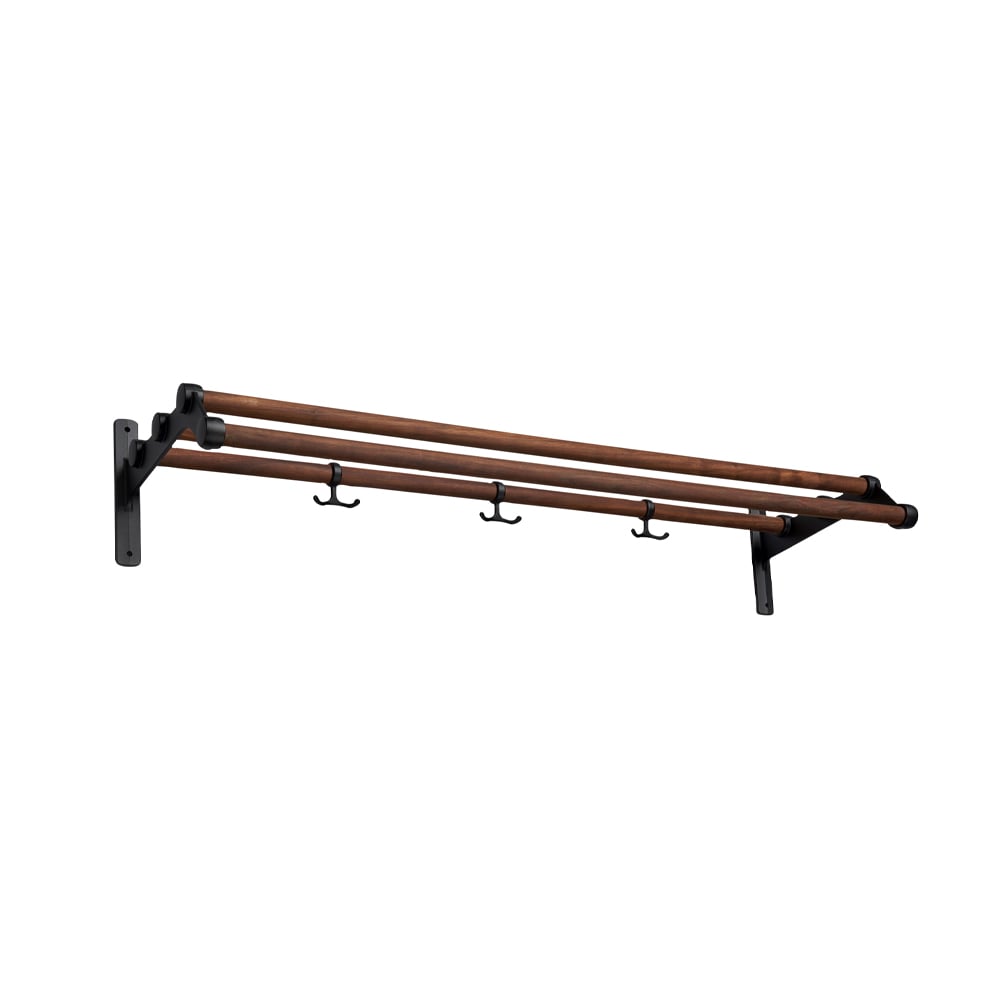 Essem Design Nostalgi 291 hat shelf Walnut, black