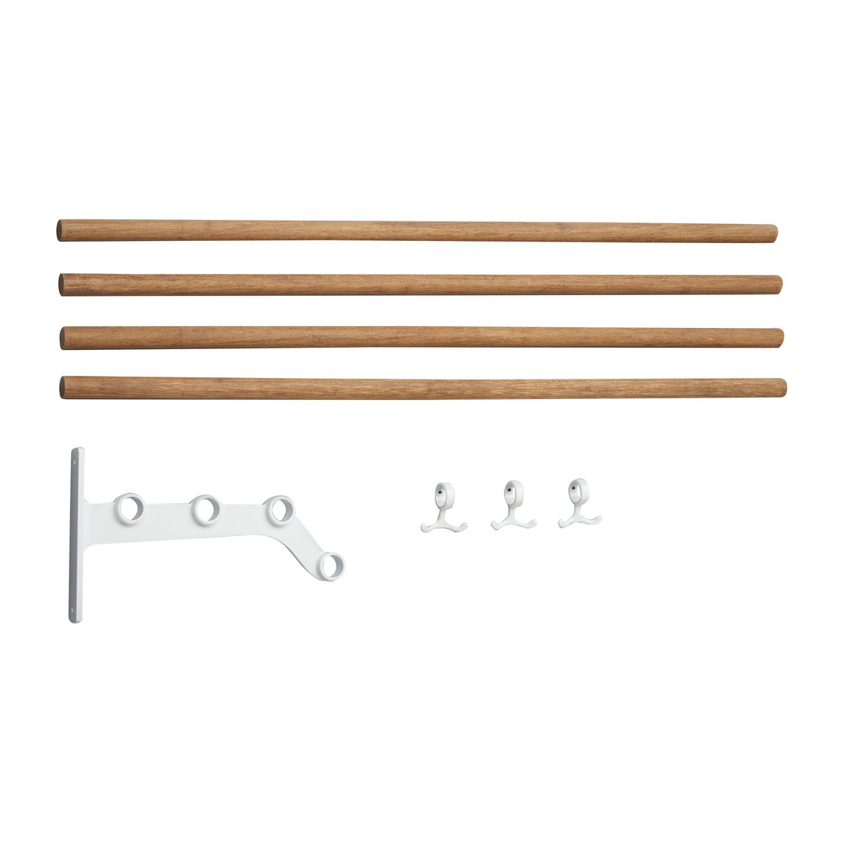 Essem Design Nostalgi 291 inbuilt hat rack 100 cm Bamboo-white