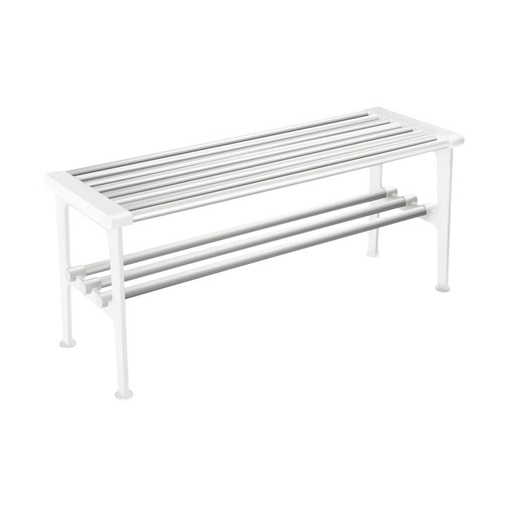 Nostalgi bench 100 cm, Aluminium-white Essem Design