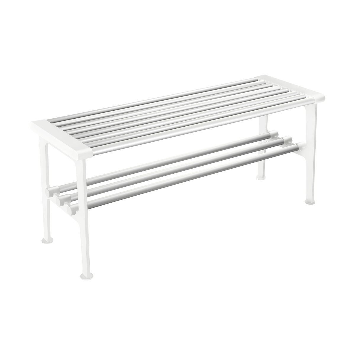 Essem Design Nostalgi bench 100 cm Aluminium-white