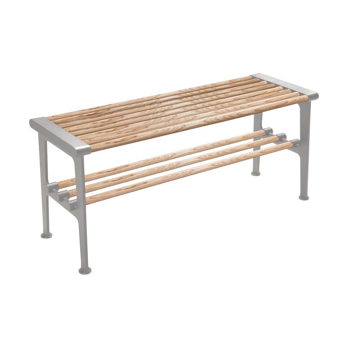 Essem Design Nostalgi bench 100 cm Ash-aluminium