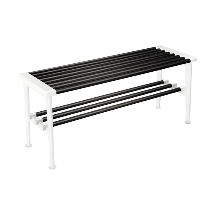 Nostalgi bench 100 cm, Black stained oak-white Essem Design