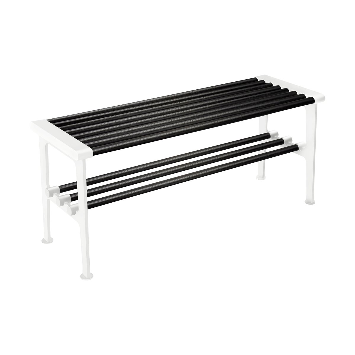 Essem Design Nostalgi bench 100 cm Black stained oak-white