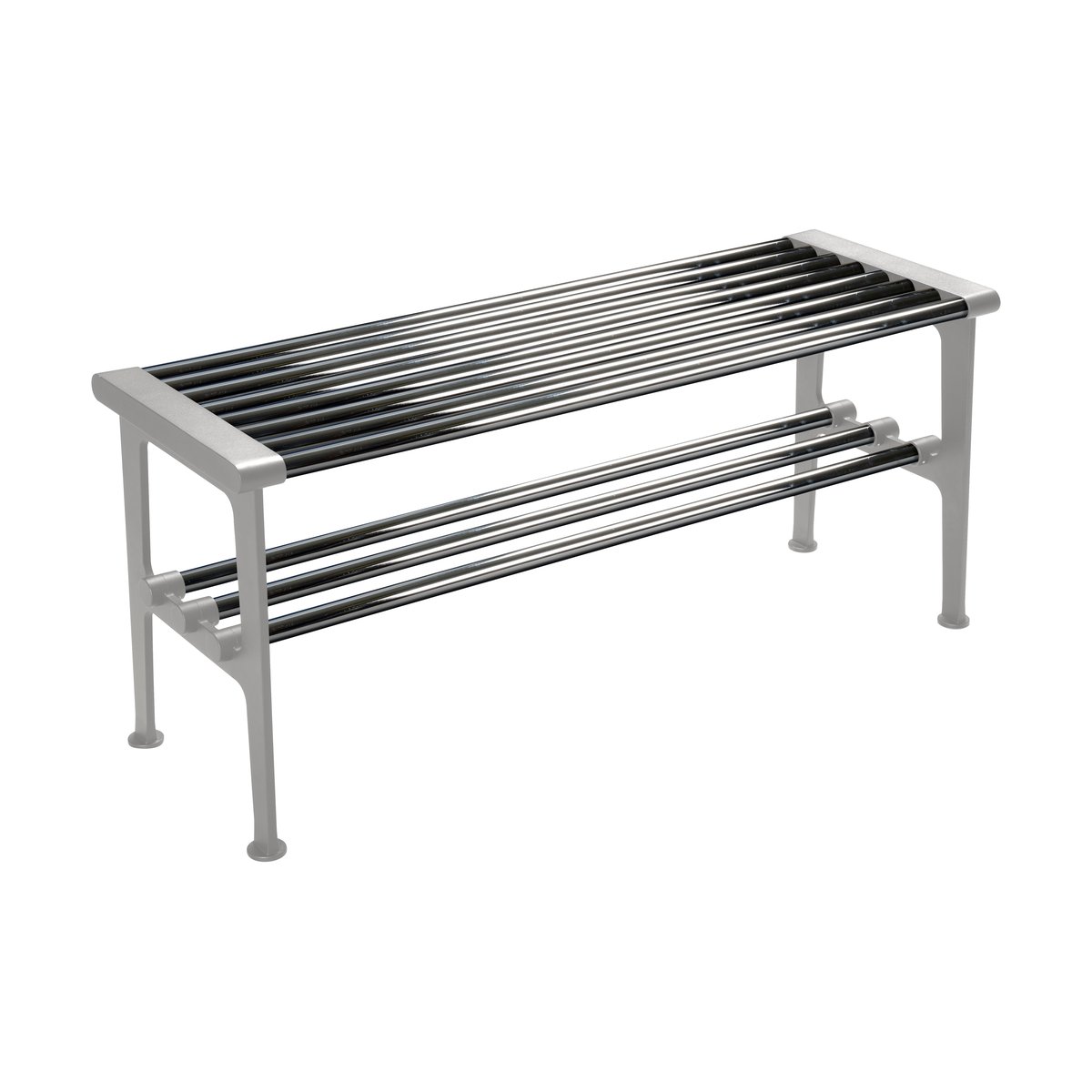 Essem Design Nostalgi bench 100 cm Chrome-aluminium