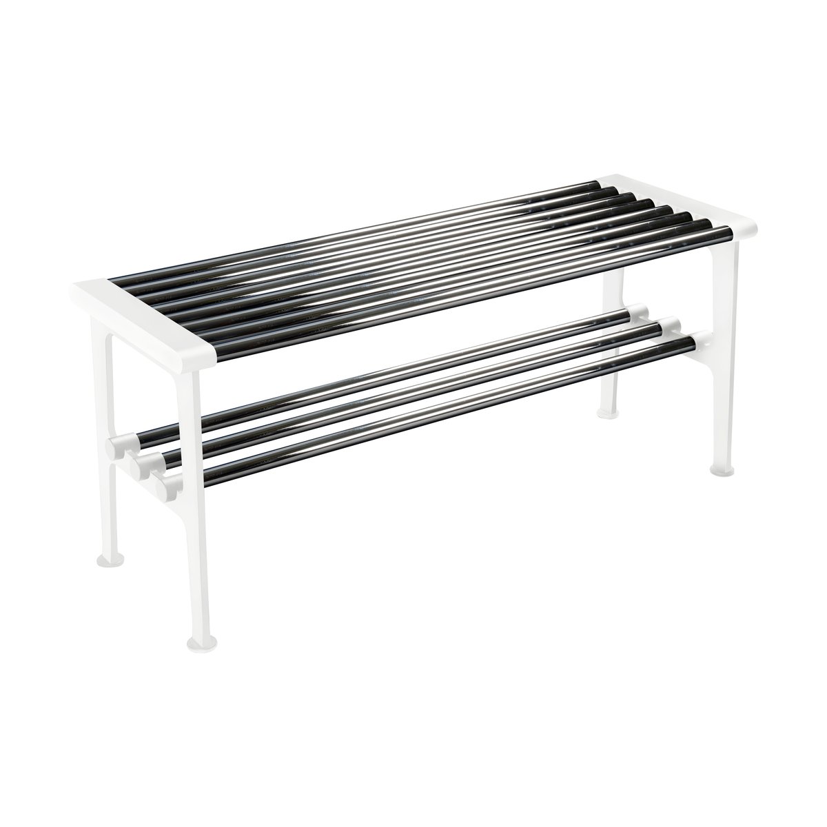 Essem Design Nostalgi bench 100 cm Chrome-white