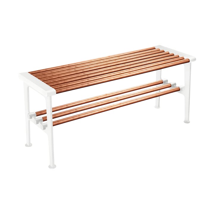 Nostalgi bench 100 cm - Copper-white - Essem Design