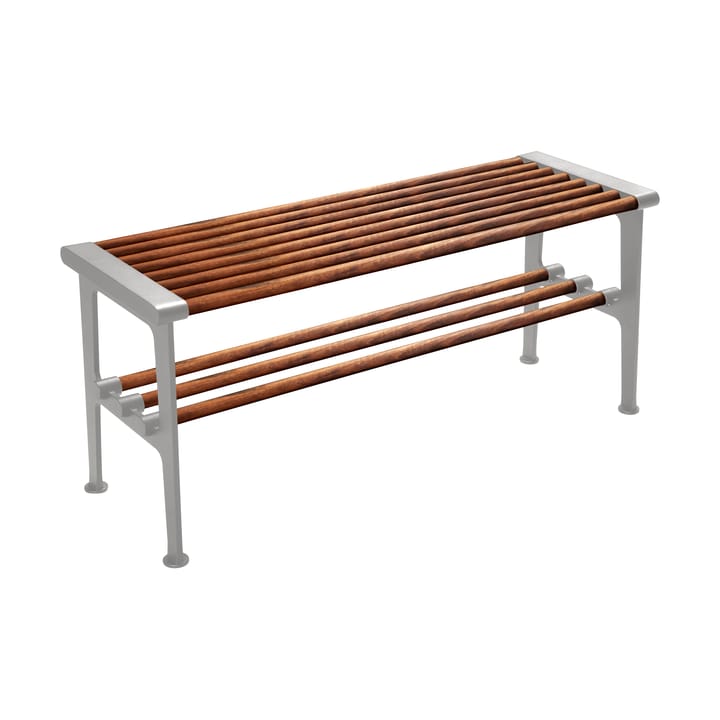 Nostalgi bench 100 cm - Walnut-aluminium - Essem Design