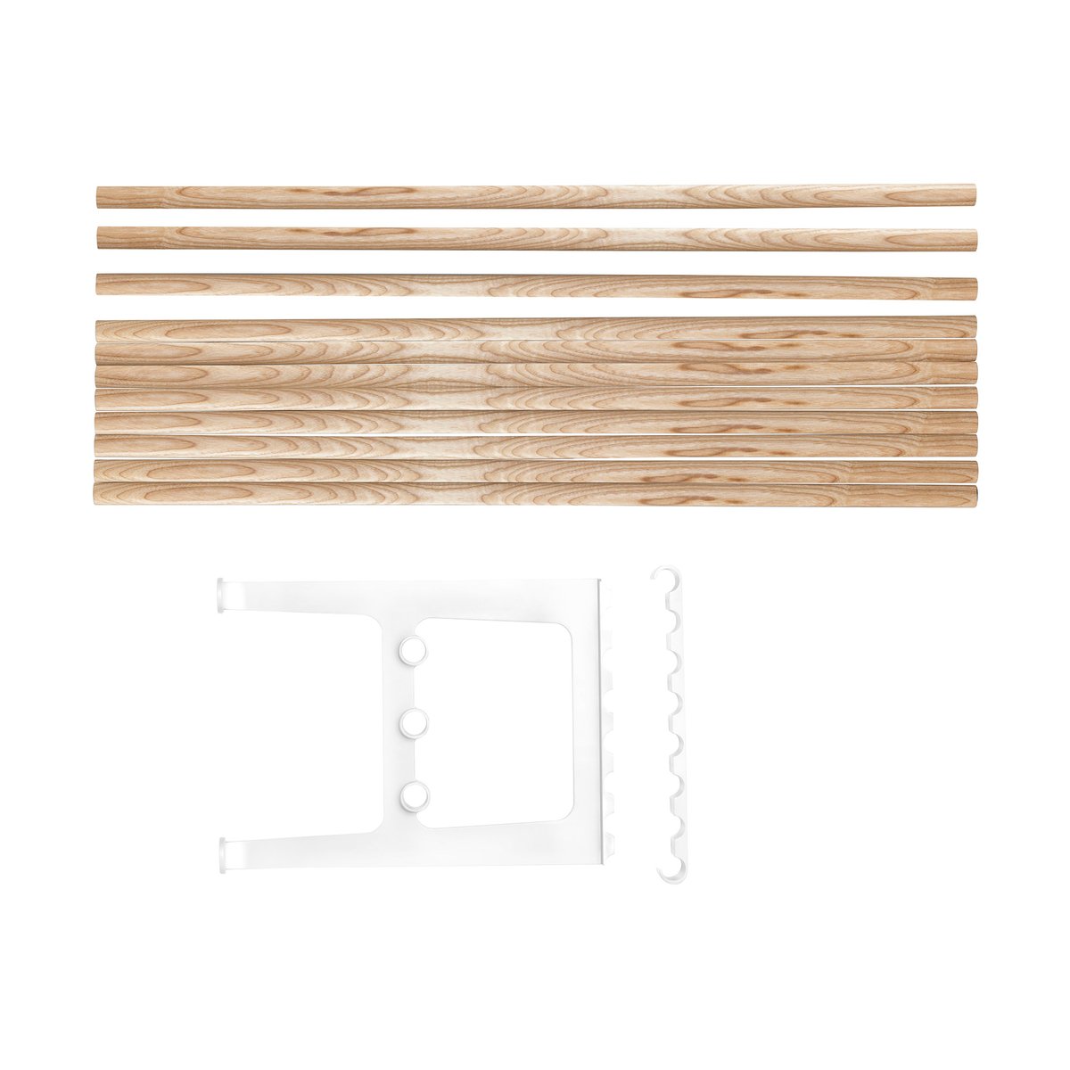 Essem Design Nostalgi bench extension 100 cm Ash-white