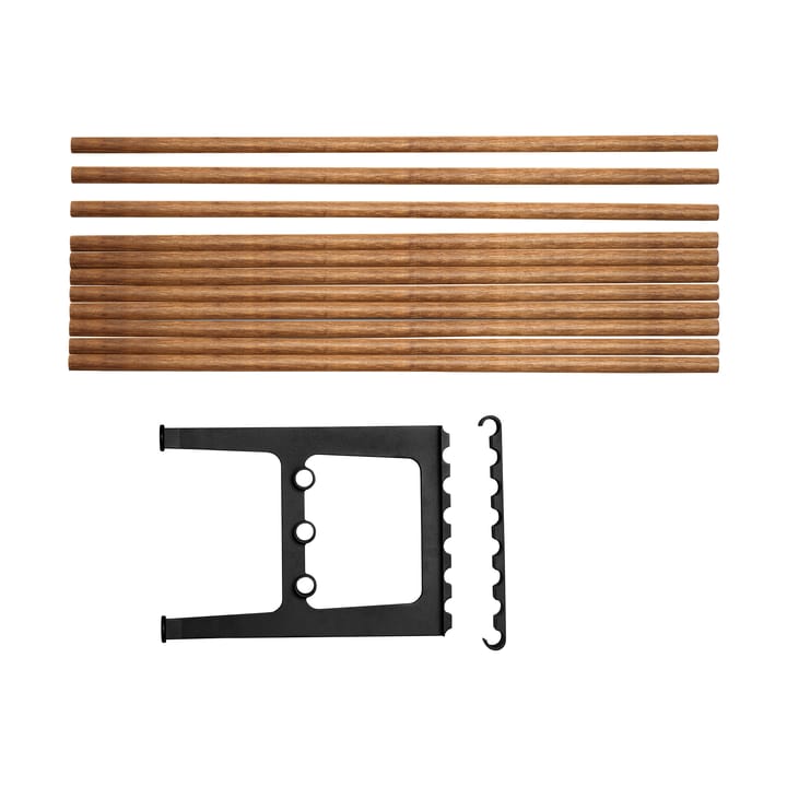 Nostalgi bench extension 100 cm, Bambu-black Essem Design