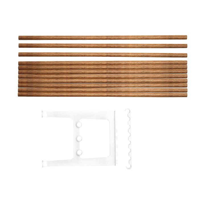 Nostalgi bench extension 100 cm - Bambu-white - Essem Design