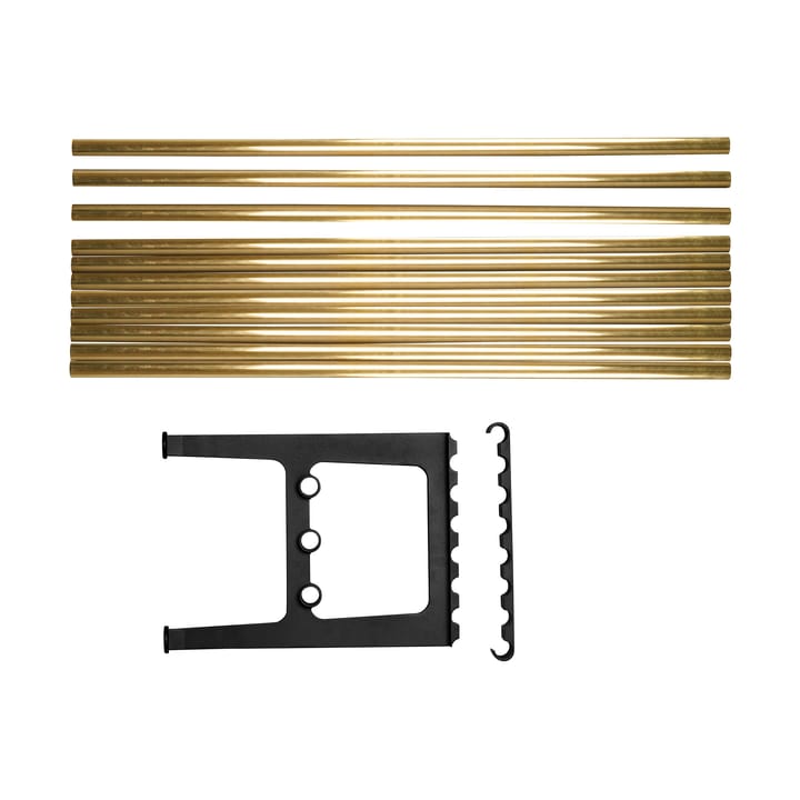 Nostalgi bench extension 100 cm, Brass-black Essem Design