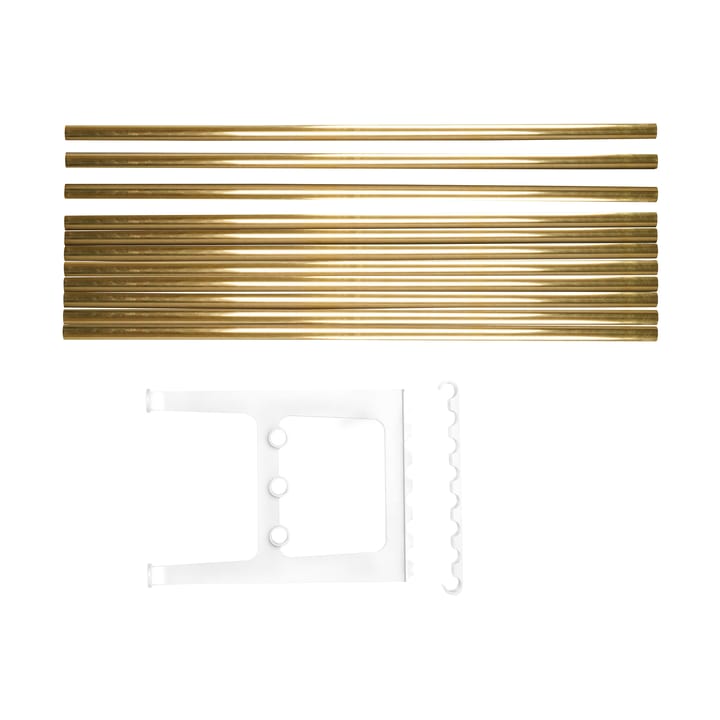 Nostalgi bench extension 100 cm - Brass-white - Essem Design