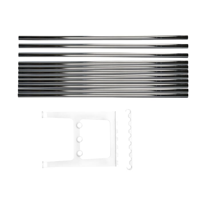 Nostalgi bench extension 100 cm, Chrome-white Essem Design