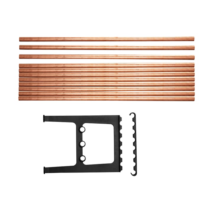 Nostalgi bench extension 100 cm, Copper-black Essem Design