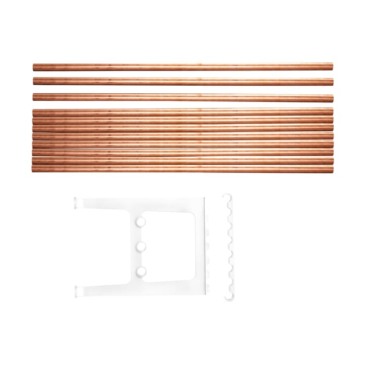 Nostalgi bench extension 100 cm, Copper-white Essem Design