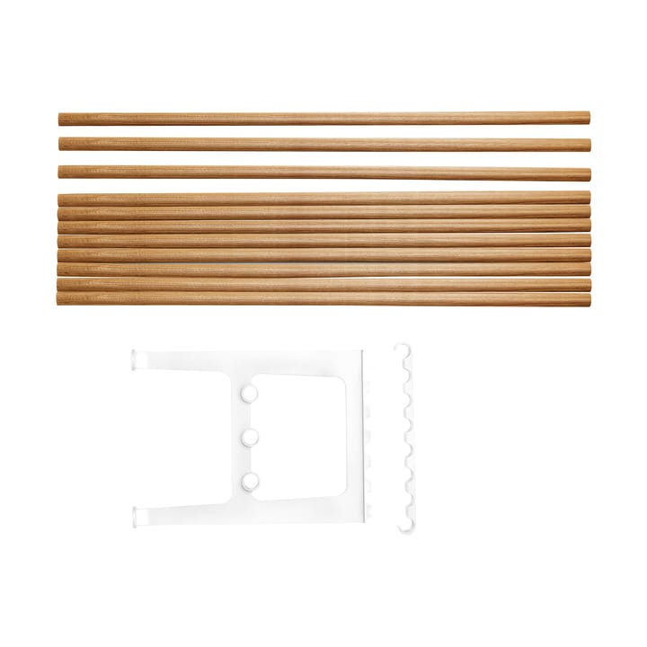 Nostalgi bench extension 100 cm, Oak-white Essem Design