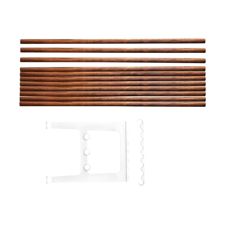 Nostalgi bench extension 100 cm - Walnut-white - Essem Design