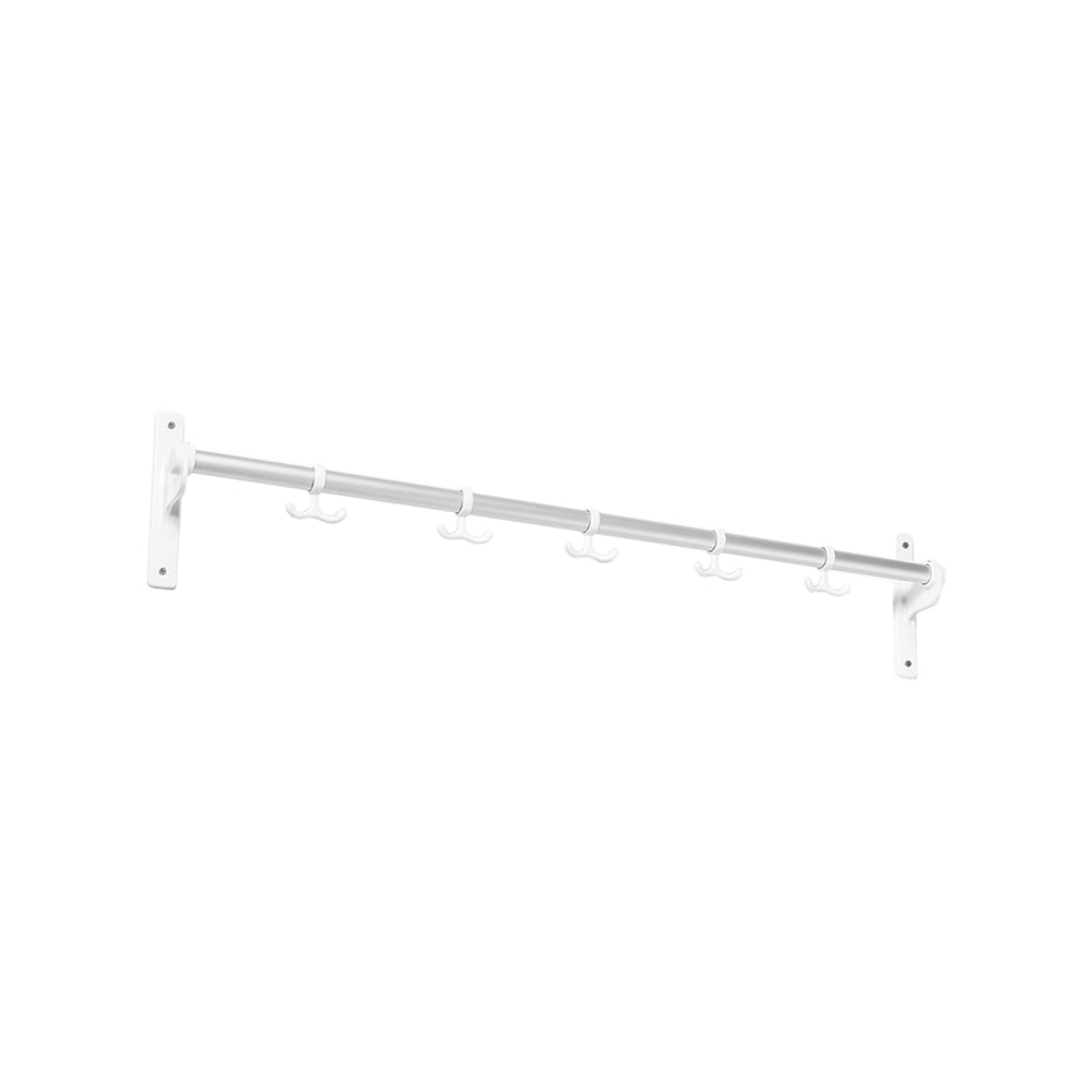 Essem Design Nostalgi Hook rack Aluminium, white stand