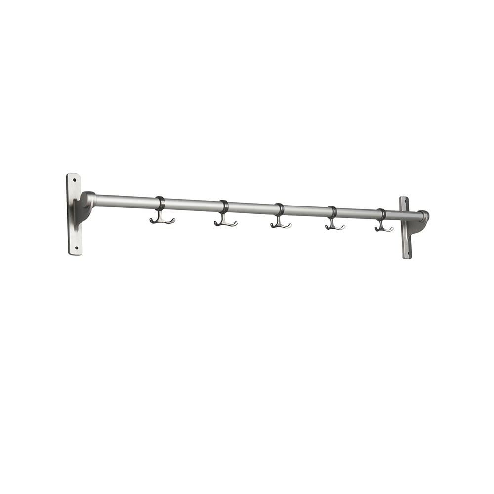 Essem Design Nostalgi Hook rack Aluminium | Scandinavian Design | Clothes racks, coat stands & hangers | Grey