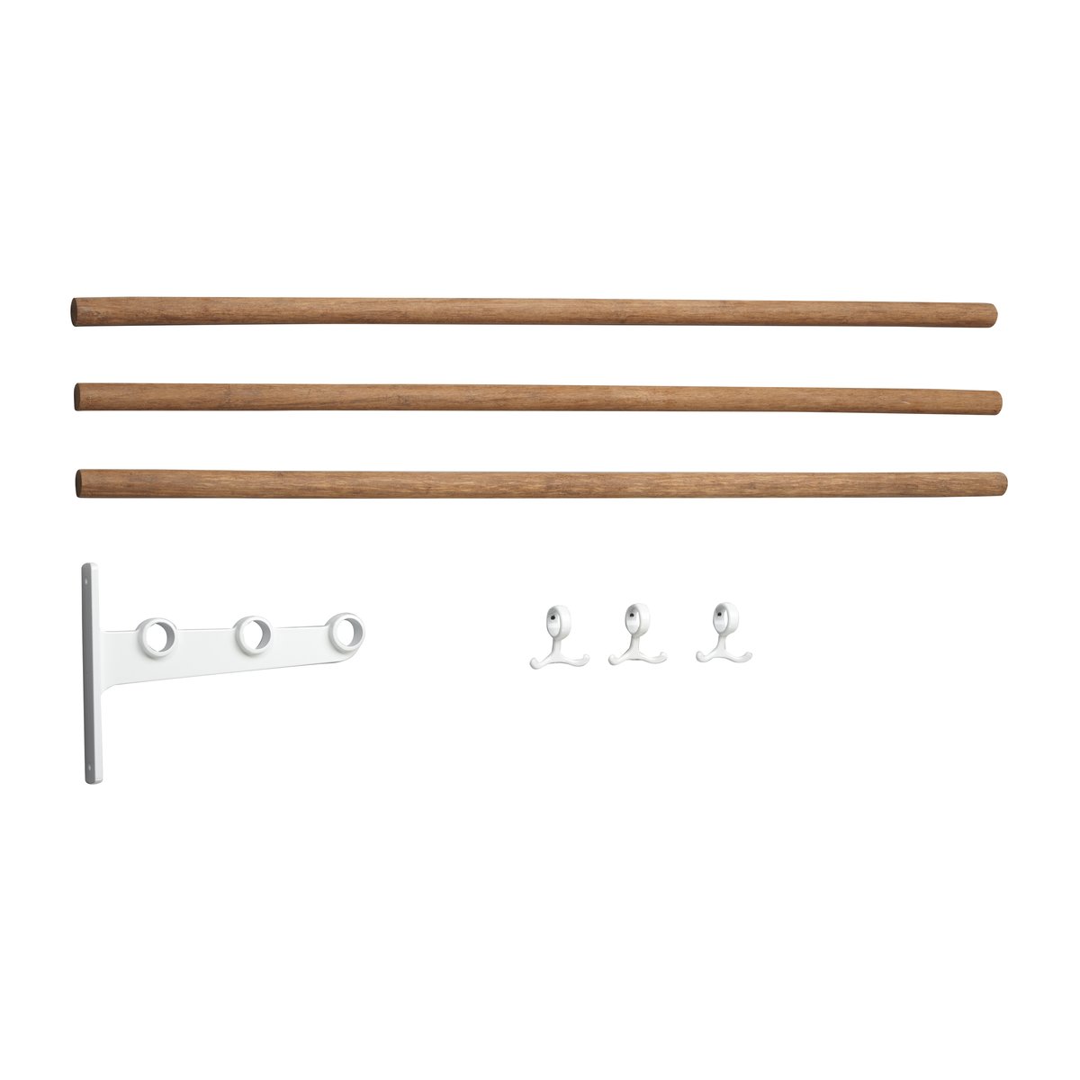 Essem Design Nostalgi inbuilt hat rack, shoe rack Bamboo-white