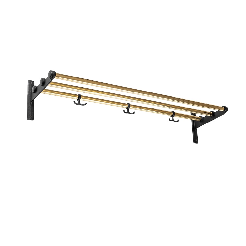 Essem Design Nostalgi Shoe or hat shelf Brass, black stand