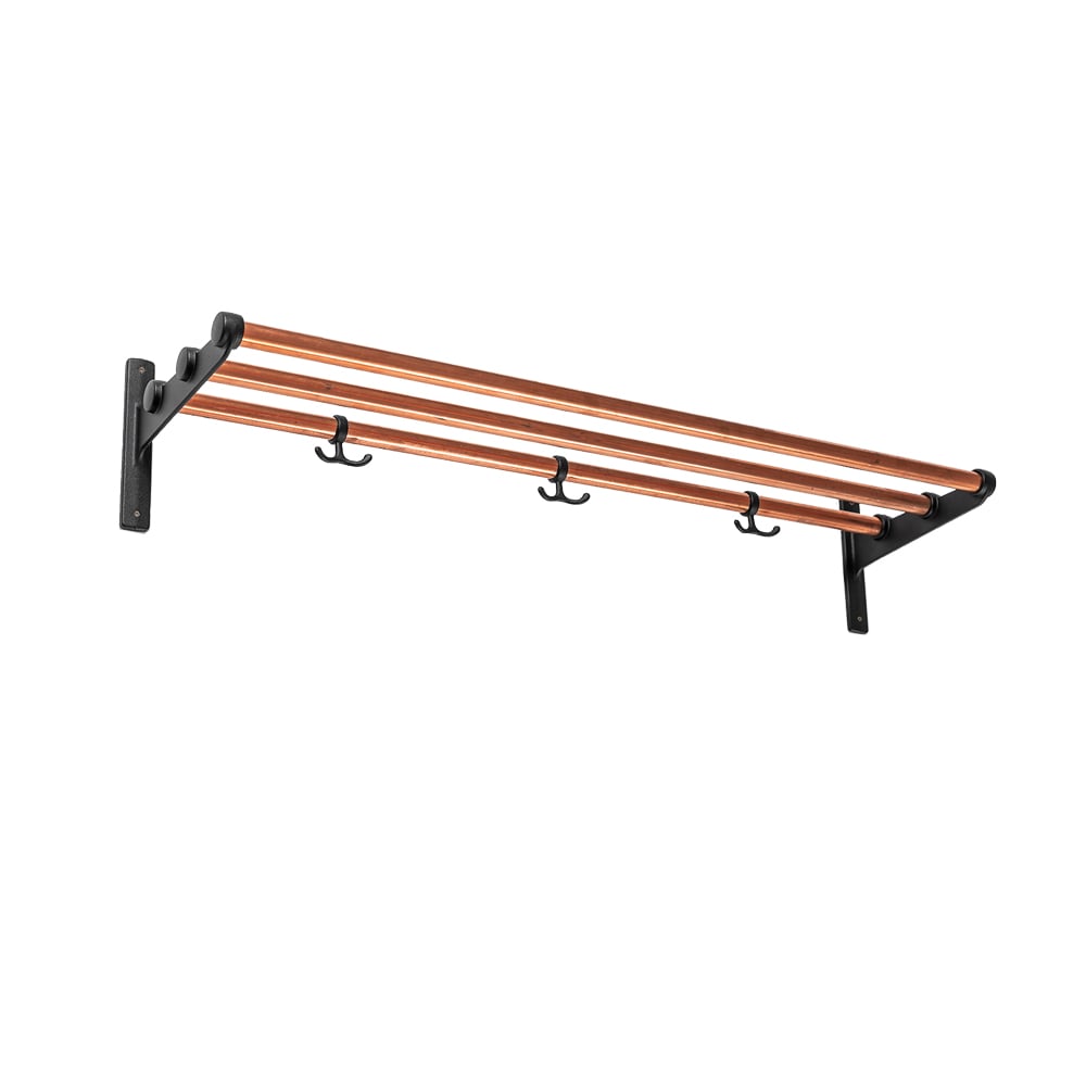 Essem Design Nostalgi Shoe or hat shelf Copper, black stand