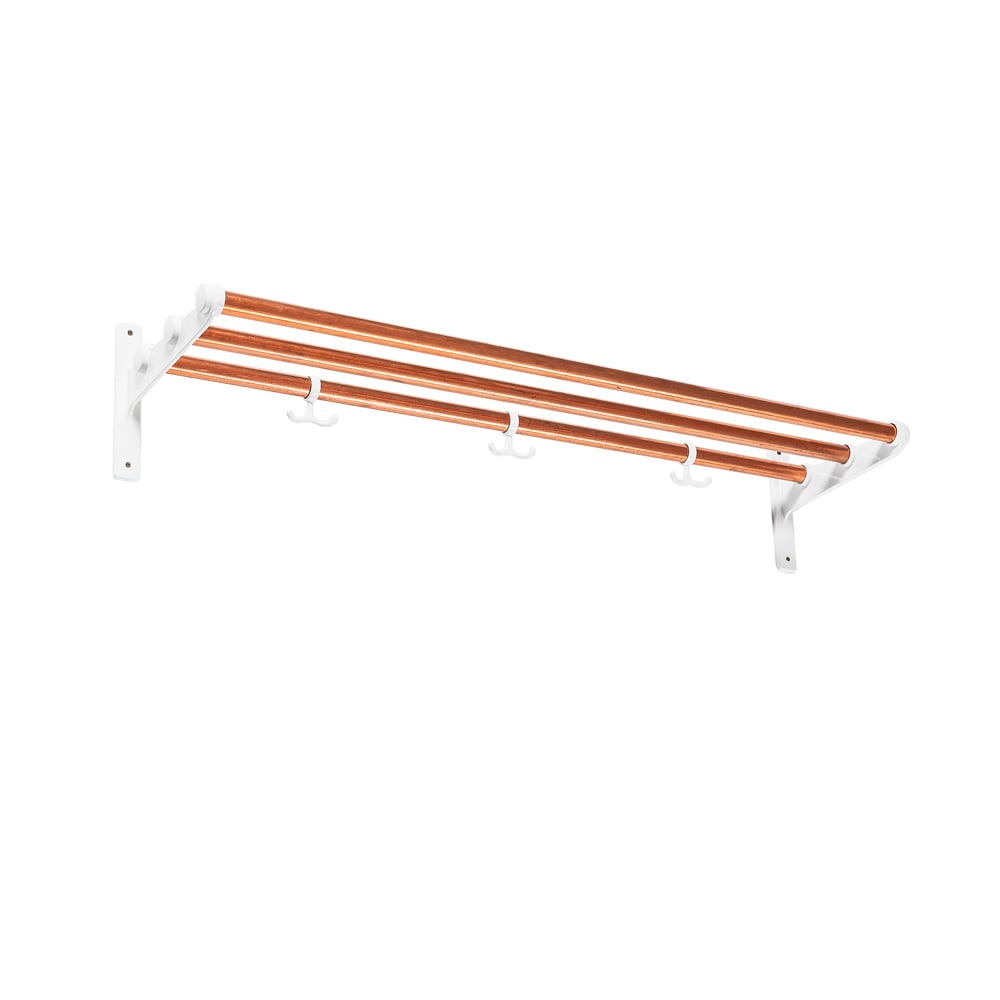 Essem Design Nostalgi Shoe or hat shelf Copper, white stand